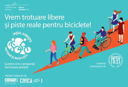 Vrem trotuare libere și piste reale pentru biciclete! Semnează petiția!